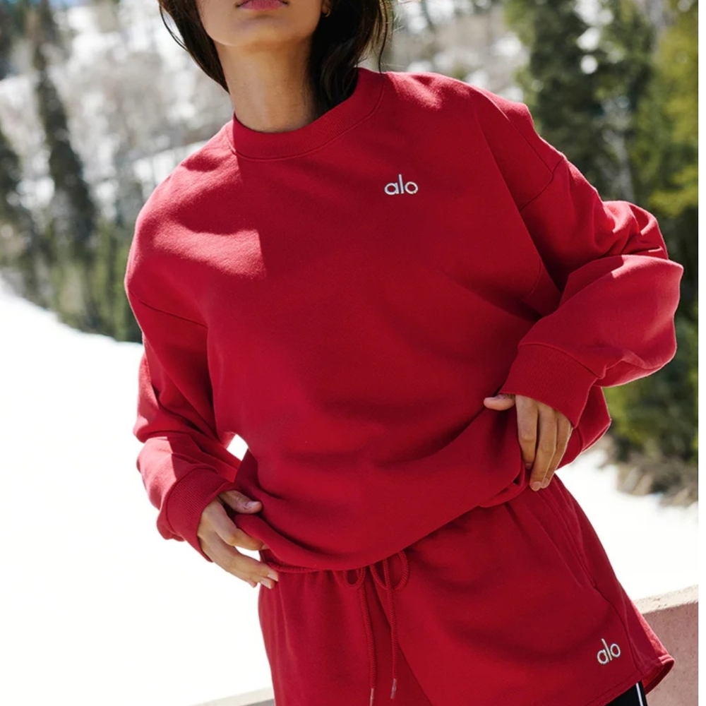 ACCOLADE CREW NECK PULLOVER - BOLD RED  #Rare #soldout